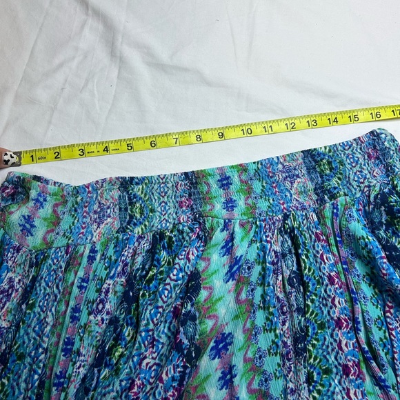 Bila Womens Maxi Skirt Sz Xl Handkerchief Hem Boho Hippie Beach Festival Fairy - Picture 5 of 6